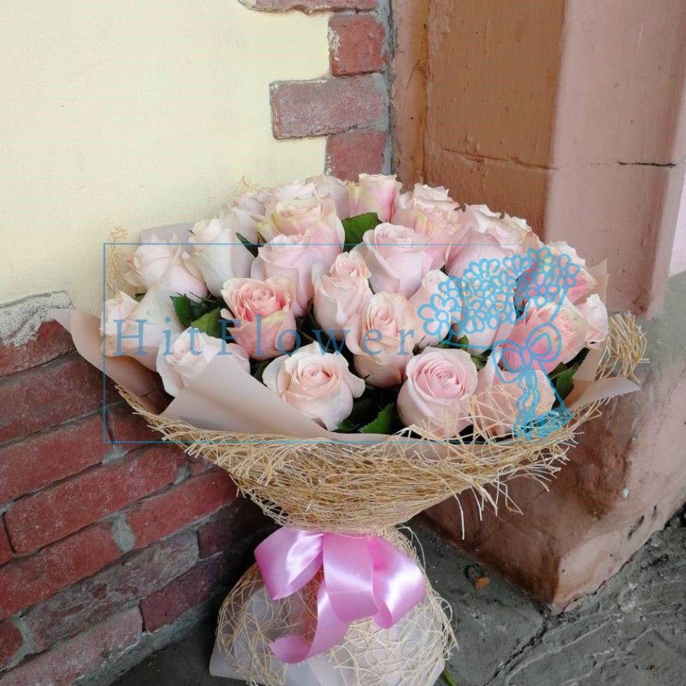 Букет роз Пудровый восторг